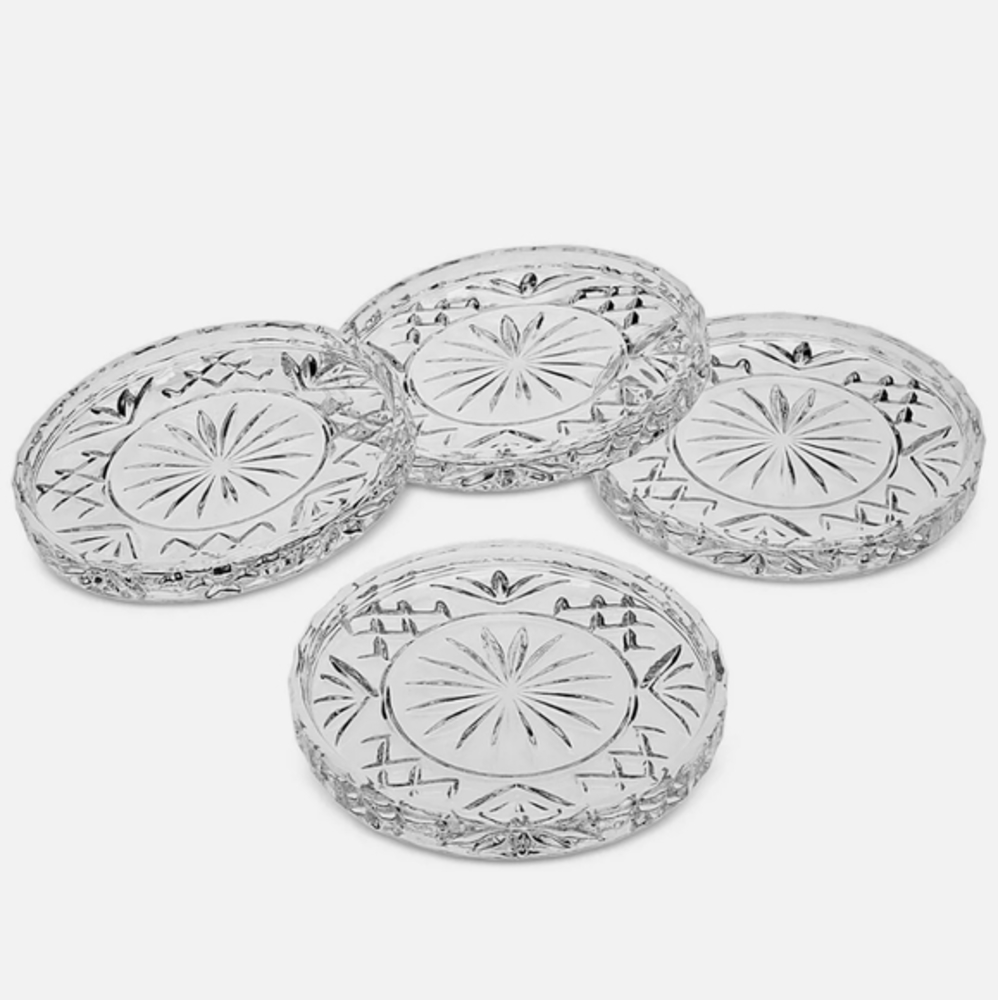 Dublin Collection Set of 4 Crystal Coasters